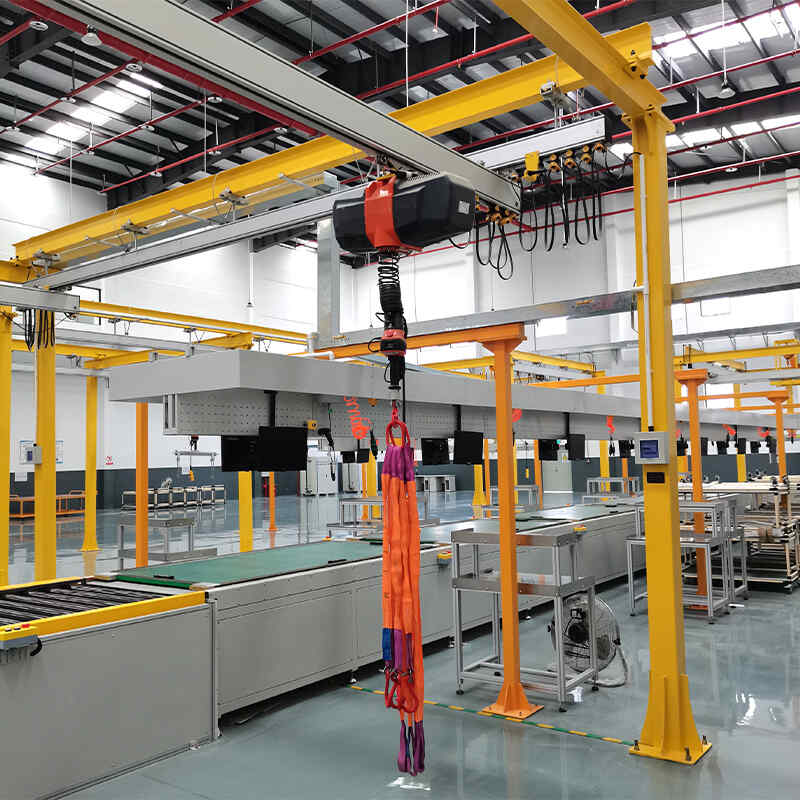 KBK軌道柔性鋼性輕型軌懸掛起重機組合車間鋁合金框架式電動行吊