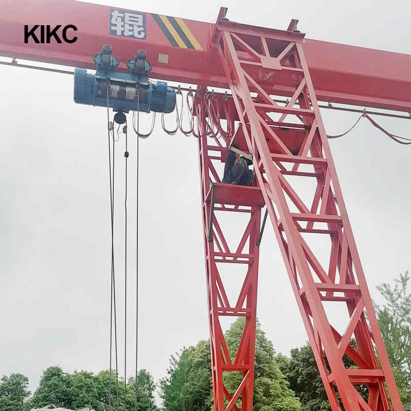 定製（zhì）龍門吊升降（jiàng）單梁10噸電動5噸花架（jià）門式起重機30T雙梁軌（guǐ）道集裝箱